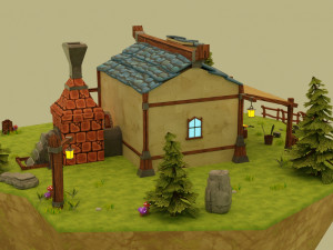 Medieval Blacksmith 3D Model