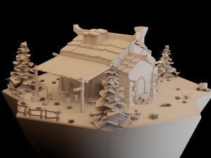 Medieval Blacksmith 3D Model