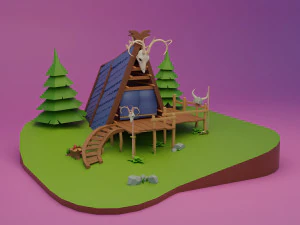 Casa Viking Modelo 3D