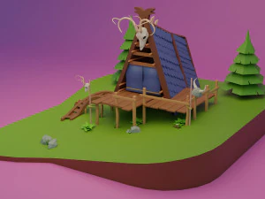 Viking House 3D Model
