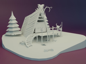 Viking House Modèle 3D