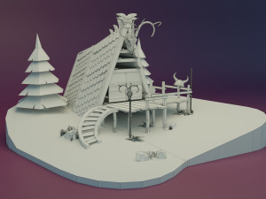 Viking House Modèle 3D