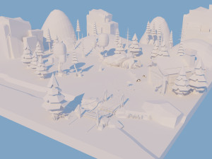 Low Poly Environment 3D 모델
