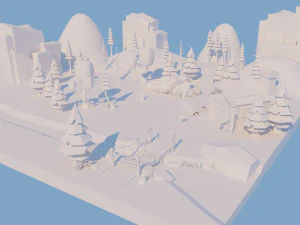 Low Poly середовище 3D Модель
