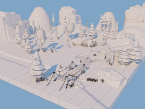 Low Poly Environment 3D 모델