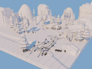 Low Poly середовище 3D Модель