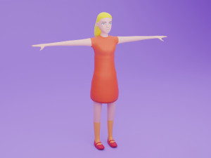 Toon Rigged People Pack 3D Модель
