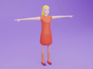 Toon Rigged People Pack 3D Model