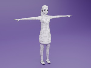 Toon Rigged People Pack 3D Модель