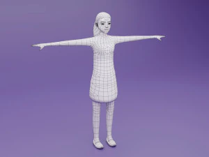 Toon Rigged People Pack 3D Model
