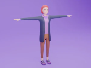 Toon Rigged People Pack 3D Model