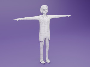 Toon Rigged People Pack 3D Модель