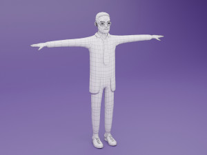 Toon Rigged People Pack 3D Модель