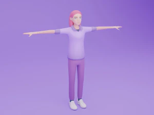 Toon Rigged People Pack 3D Model