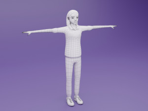 Toon Rigged People Pack 3D Модель
