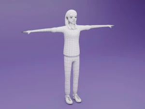 Toon Rigged People Pack 3D Model