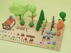 Tree and Plant Pack 3D Model