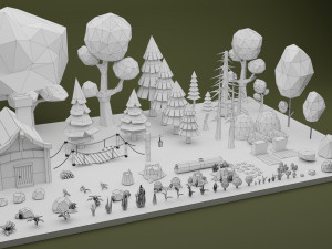 Tree and Plant Pack 3D Model