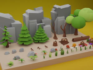 Tree and Plant Pack 3D Model