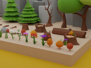 Tree and Plant Pack 3D Model