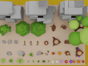 Tree and Plant Pack 3D Model
