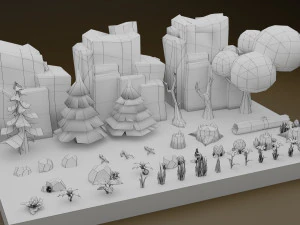 Tree and Plant Pack 3D Model