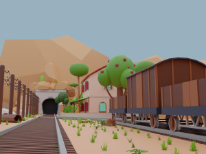 Western Environment 3D Model