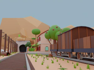 पश्चिमी पर्यावरण 3D मॉडल