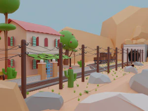 Western Environment 3D Model