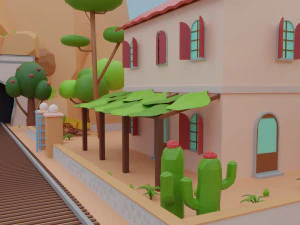 Western Environment 3D Model