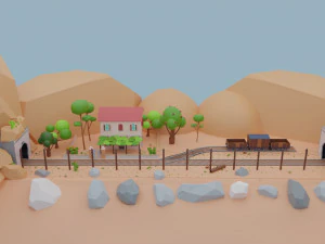 Western Environment 3D Model
