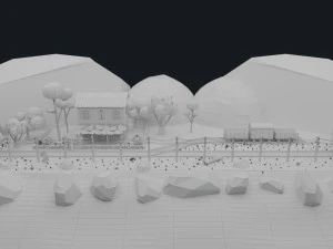 Western Environment 3D Model