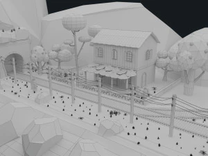 Western Environment 3D Model