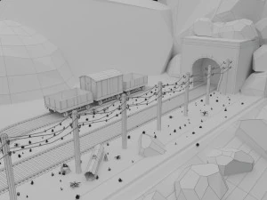 Western Environment 3D Model
