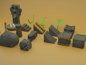 Mayan Temple Pack Modèle 3D