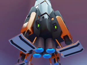 Astronave di fantascienza Modello 3D