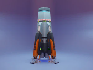 Sci-Fi Spaceship 3D Model