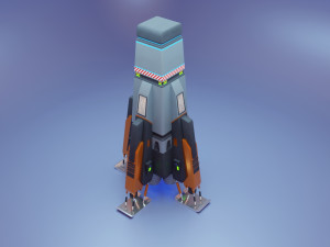 Sci-Fi Spaceship 3Dモデル