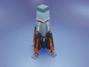 Sci-Fi Spaceship 3D Model