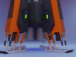 Sci-Fi Spaceship 3Dモデル