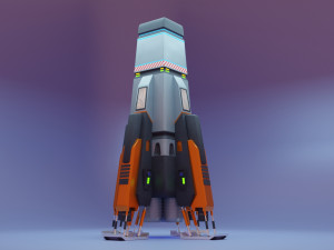 Sci-Fi Spaceship 3Dモデル