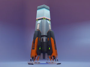 Sci-Fi Spaceship 3D Model