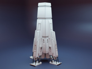 Sci-Fi Spaceship 3Dモデル