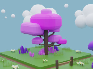 Toon Environment 3D Model