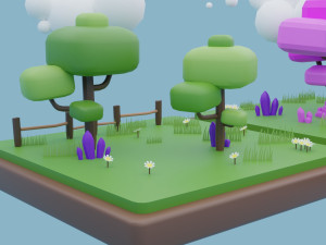 Toon Environment 3D Model