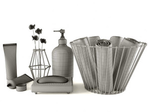 bathroom accessories 3D Model