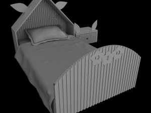 baby bed 3D Модель