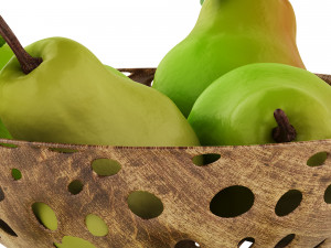 basket of pears 3D मॉडल