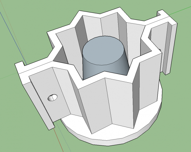 mold fot pot star eight point 3D Принт Модель .c4d .max .obj .3ds .fbx .stl .blend 