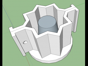 mold fot pot star eight point 3D 프린트 모델